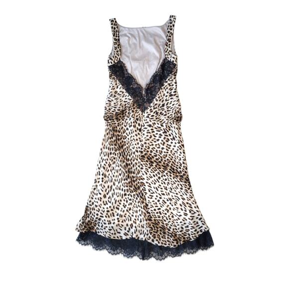 Tadashi Alanna's Cheetah Print Silk Lace Cocktail Dress NWT Size 8 - Picture 5 of 8